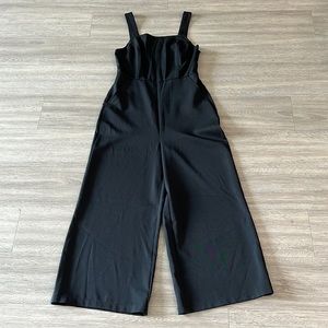Urban Outfitters Black Wide-leg Jumpsuit with Pockets
